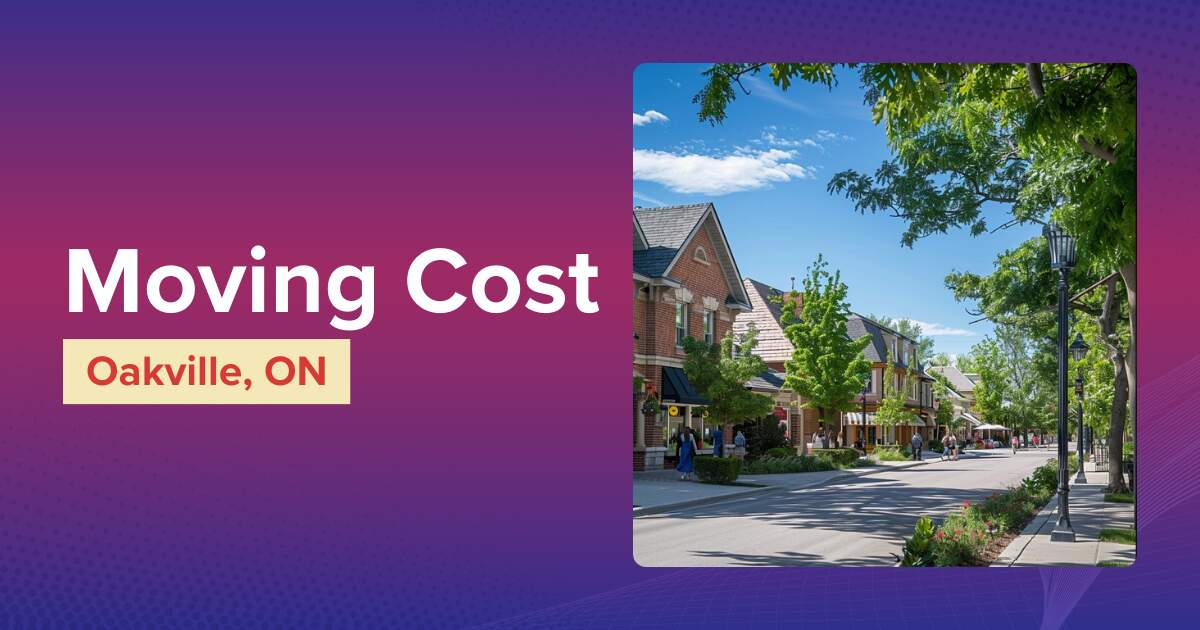 Moving Cost In Oakville, Ontario